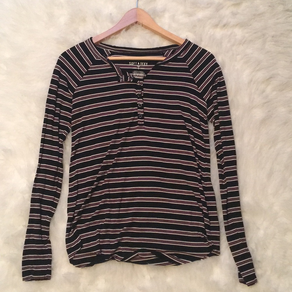 AE striped top